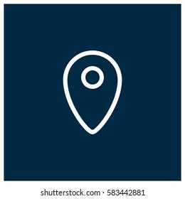 Location pin vector icon