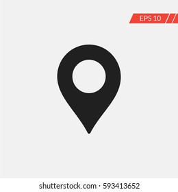 Location pin vector icon