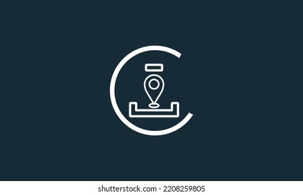 Location pin vector icon design template