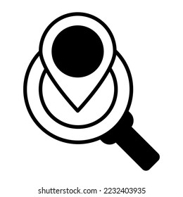 Location pin vector icon isolated on white background