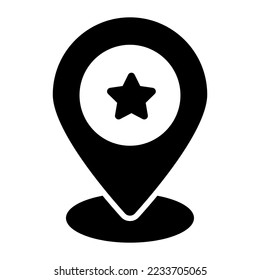 Location pin vector icon isolated on white background