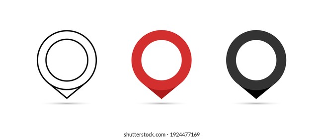 Location pin vector icon. Map pin. Vector illustration