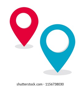 location pin vector icon for mapping and satellite allocation