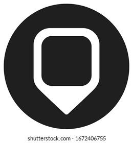 Location pin vector icon on white background