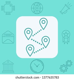 Location pin vector icon sign symbol