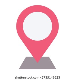 Location Pin Vector Icon, User Interface Related Flat Style Vector Icon.