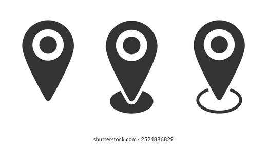 Location pin vector icons collection