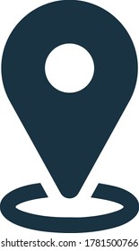Location pinning icon / vector graphics