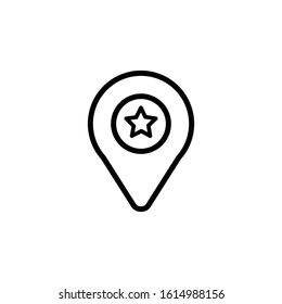 location pinpoint icon black vector illustration