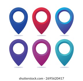 Vector de los pernos de la Locación en el fondo blanco