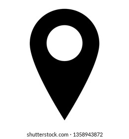 location place icon vector isolated with background simple smooth eps 10 for maps apps 