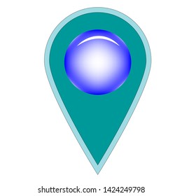 location place - Map pointer icon. GPS location symbol - Map pin. Map pointer icon. GPS location