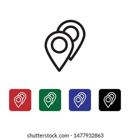 Location, placeholders, vector icon. Can be used for web and mobile. Navigation and map vector icon