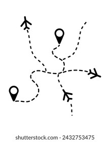 Position mit Ebenensymbol, beste Vektorflachsymbol.