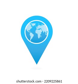 Location is planet earth. Vector illustration