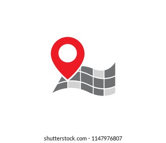 Location point icon logo vector illustration design 