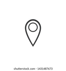 Location point icon logo vector illustration design