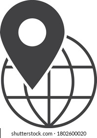 location point icon. map pin icon vector