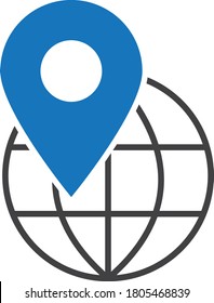 location point icon. map pin icon vector