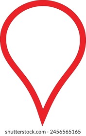 Positionspunkt-Symbol in roter Farbe