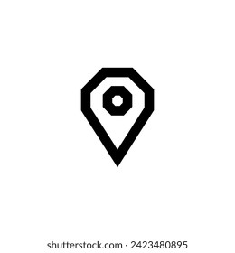 Location Point Icon Simple Line Style GPS Vector Perfect Web- und Mobile Illustration 