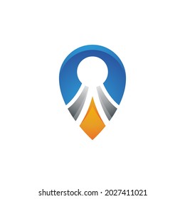 Diseño de ilustración vectorial de icono de ubicación 