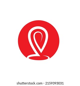 Plantilla de diseño de ilustración de vector de icono de ubicación