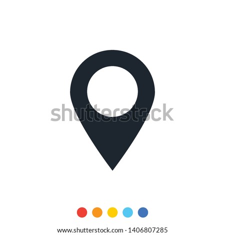 Location point icon,Vector and Illustration.