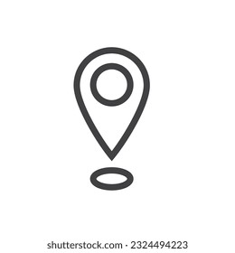 location point line  icon vector element design template web
