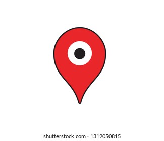 Location point Logo design illustration