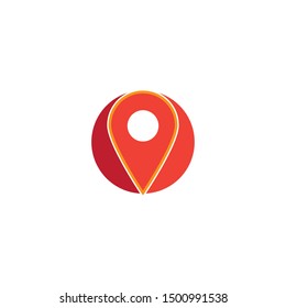 Location point Logo design illustration