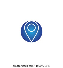 Location point Logo design illustration