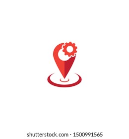 Location point Logo design illustration