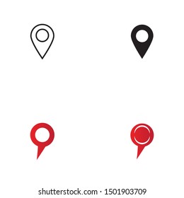 Location point Logo design illustration