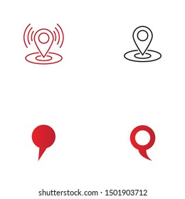 Location point Logo design illustration