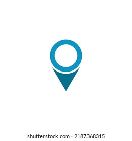 Location point logo design vector 