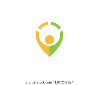 Location point Logo icon vector