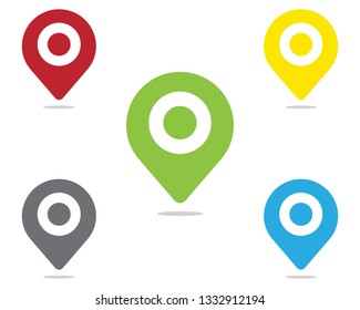 Location point Logo template design