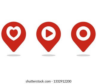 Location point Logo template design