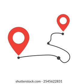 Location point Logo template icon illustration