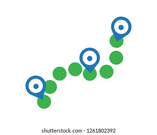 Location point Logo template vector icon illustration design