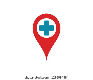 Location point Logo template vector icon illustration design