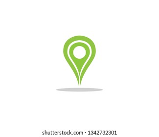 Location point Logo template vector icon illustration design