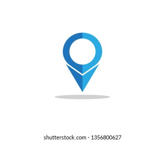 Location point Logo template vector icon illustration design