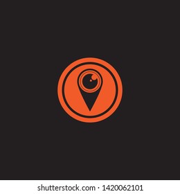 Location point Logo template vector icon illustration design Vector