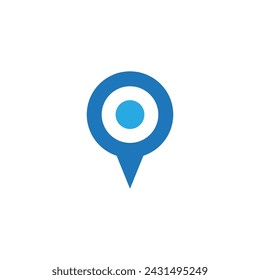 Location point Logo vector icon template