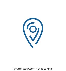 Location point Logo vector template