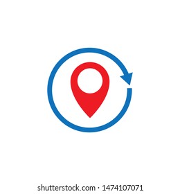 Location point Logo vector template