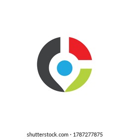 Location point Logo vector template