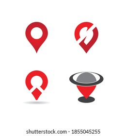 Location point Logo vector template